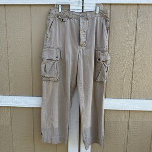 Vintage Polo Ralph Lauren Cargo Pants Men’s Size 36x30 Military Khaki Chino